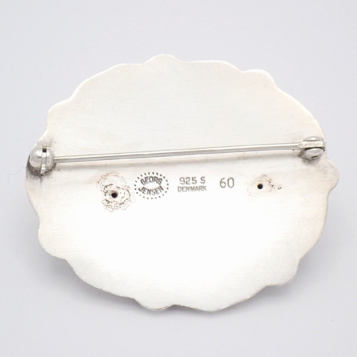 GEORG JENSEN ジョージジェンセン 60 ブローチ シルバー925/琥珀【い