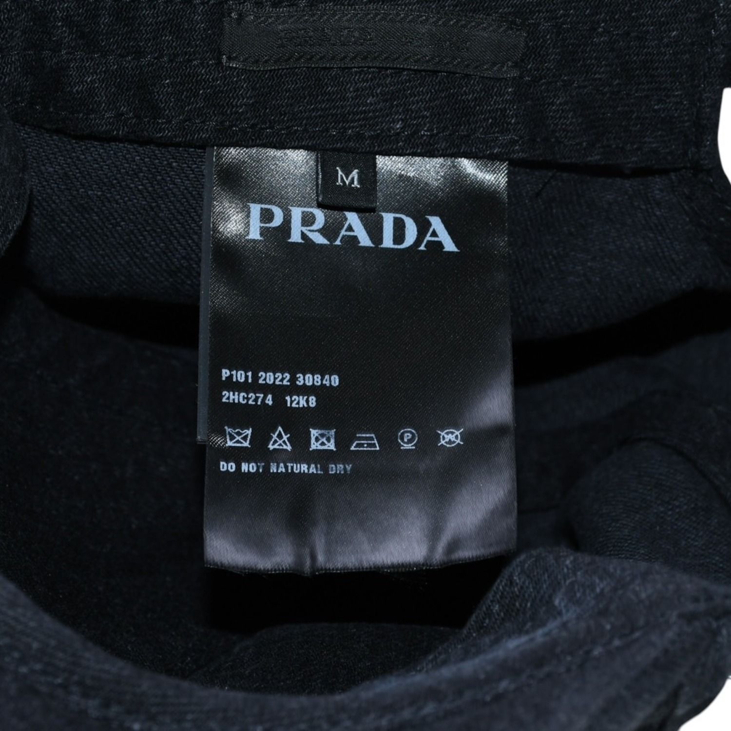 極美品 PRADA プラダ トライアングルロゴ ベースボールキャップ 2HC274