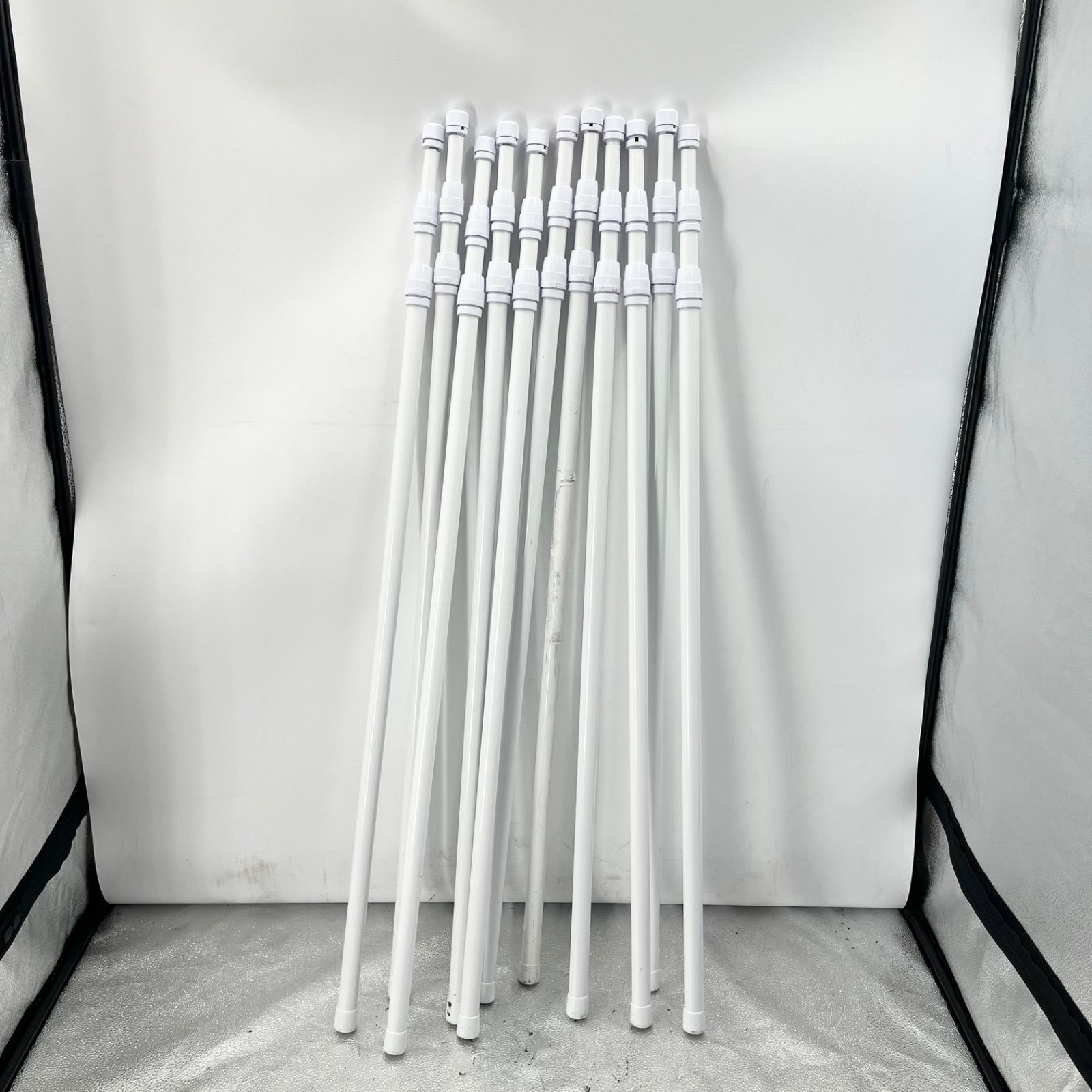 突っ張り棒 11本セット 約110〜280cm ホワイト まとめ売り