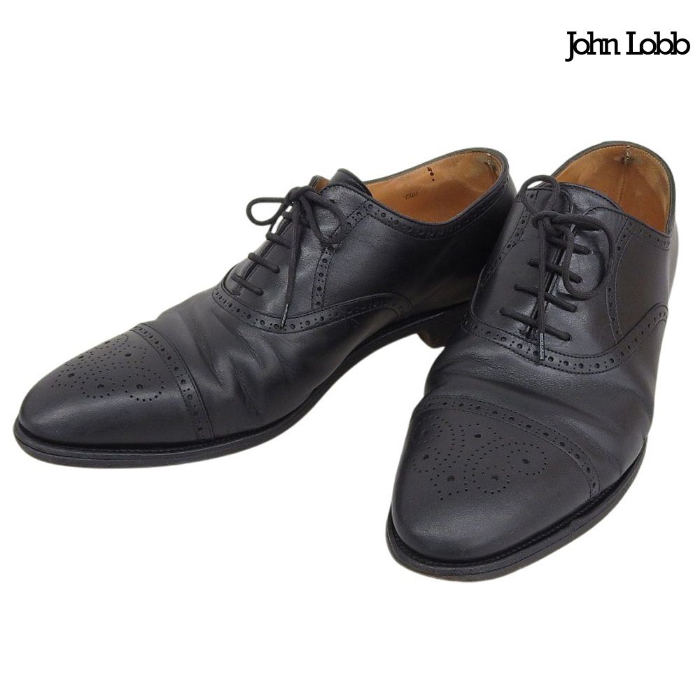 美品 ジョンロブ John Lobb SAUNTON ソーントン セミブローグ ドレス