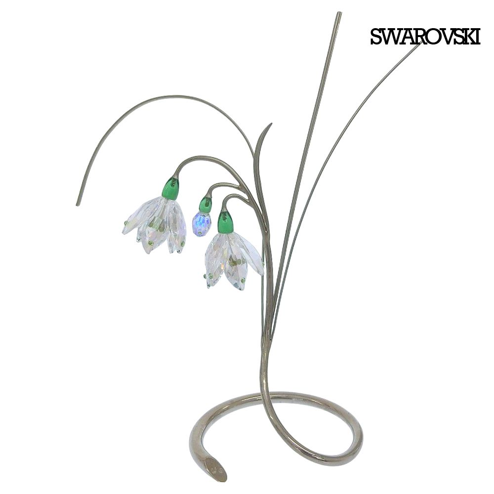 超美品 スワロフスキー SWAROVSKI 廃盤モデル 945870 Paradise Flowerコレクション Damarys Erinite スノードロップ クリスタル 花