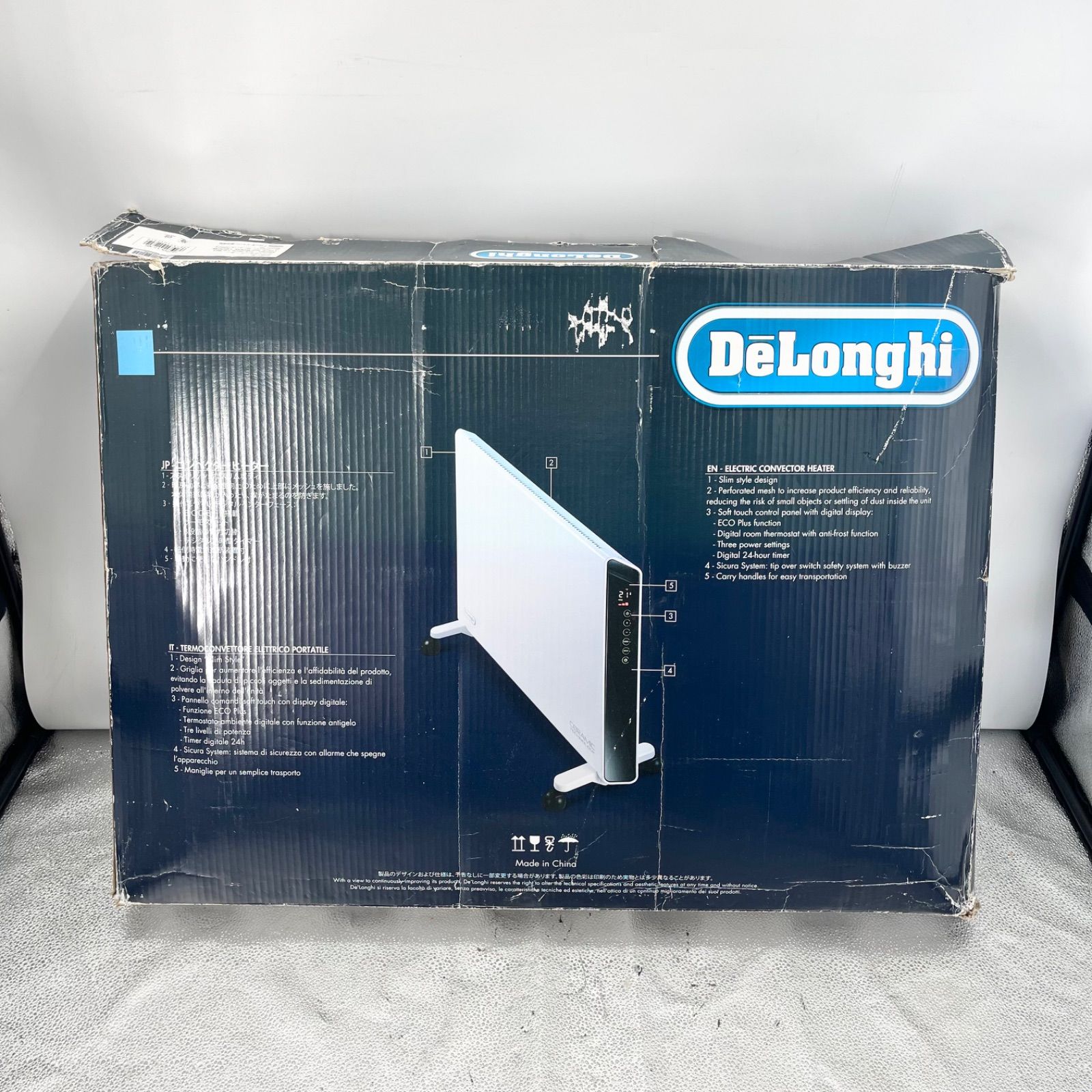 冷暖房・空調 DeLonghi デロンギ HXJ60L12-WH コンベクターヒーター