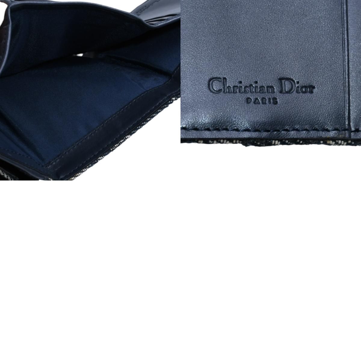 極美品 Christian Dior クリスチャンディオール 三つ折り財布