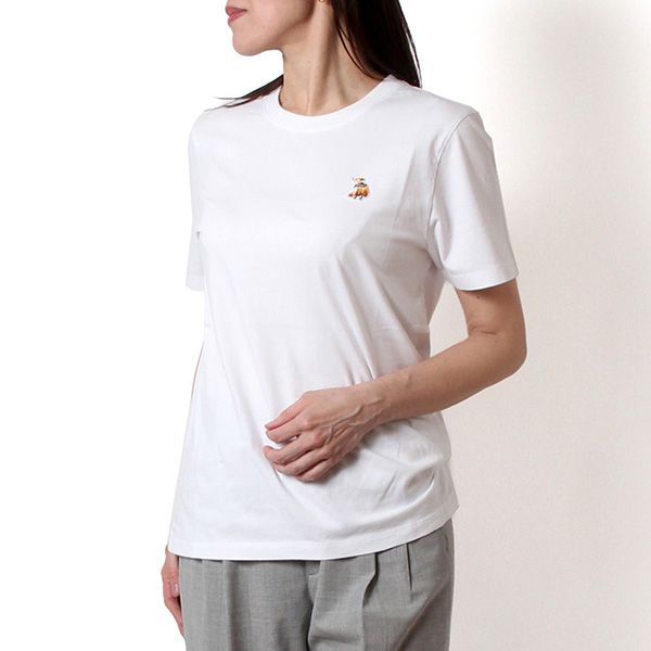 26SSモデル メゾン キツネ MAISON KITSUNE レディース DREAMING FOX レギュラーフィットTシャツ【P100 WHITE】 QW00109KJ7026 P100/【2026SS】l-tops 13,309円
