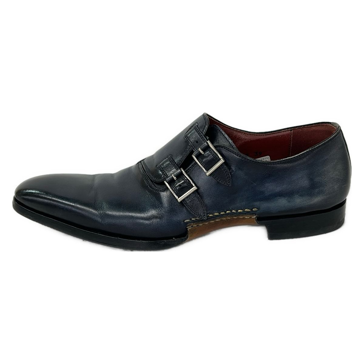 MAGNANNI(マグナーニ) シューズ 39 メンズ - ダークネイビー アウトソール張替済 レザー