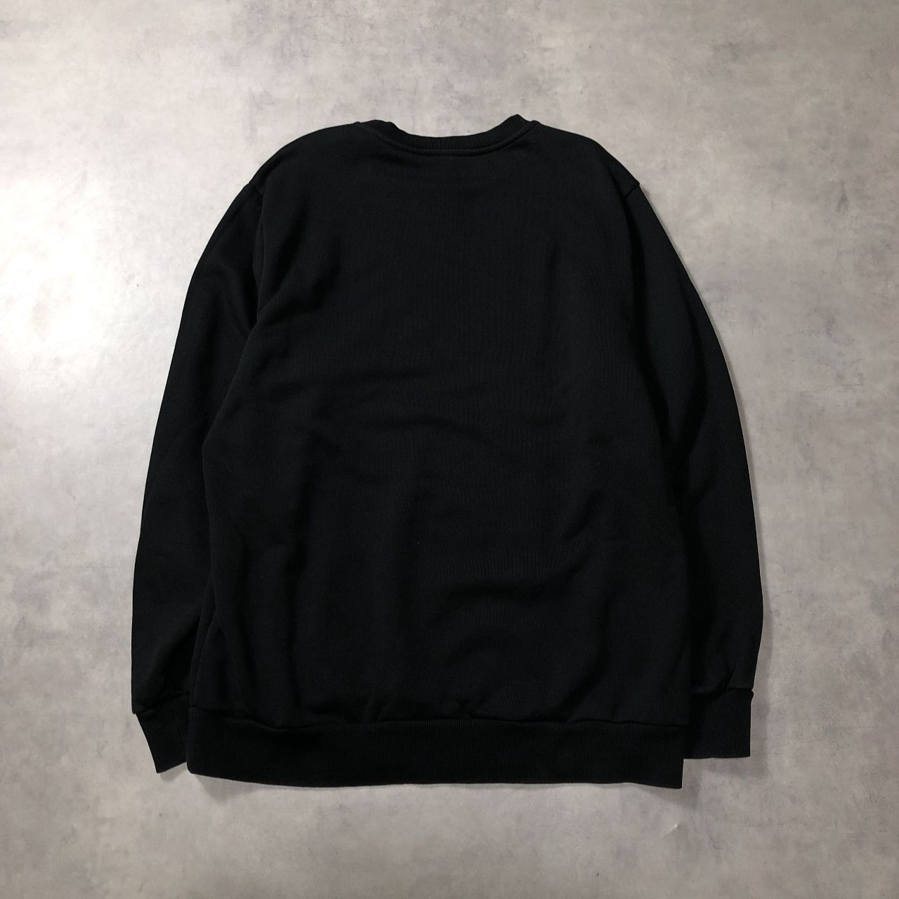 GQ5475◇DIESEL：クルーネックロゴスウェット◇XL◇ブラック系