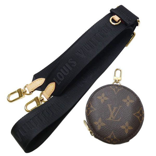 【中古Ａ】ルイ・ヴィトン　LOUIS VUITTON　ショルダーストラップ　コインケース付　J02487　ブラック