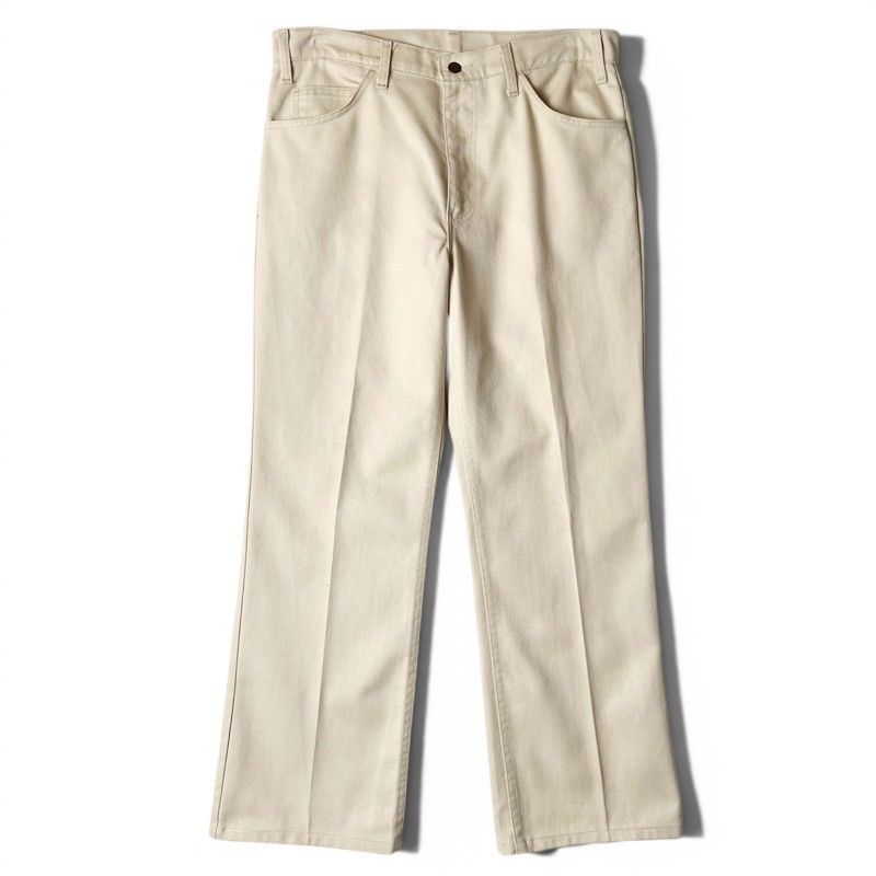 80s Levis カツラギ 517 1822 スタプレ フレア パンツ W36 L31 / 80年代 リーバイス ビンテージ STA-PRES TALON タロン 生成り