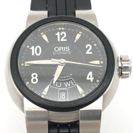 【中古】ORIS TT1 デイデイト 腕時計 7523-44 ブラック シルバー オリス 自動巻き[10] 28,178円