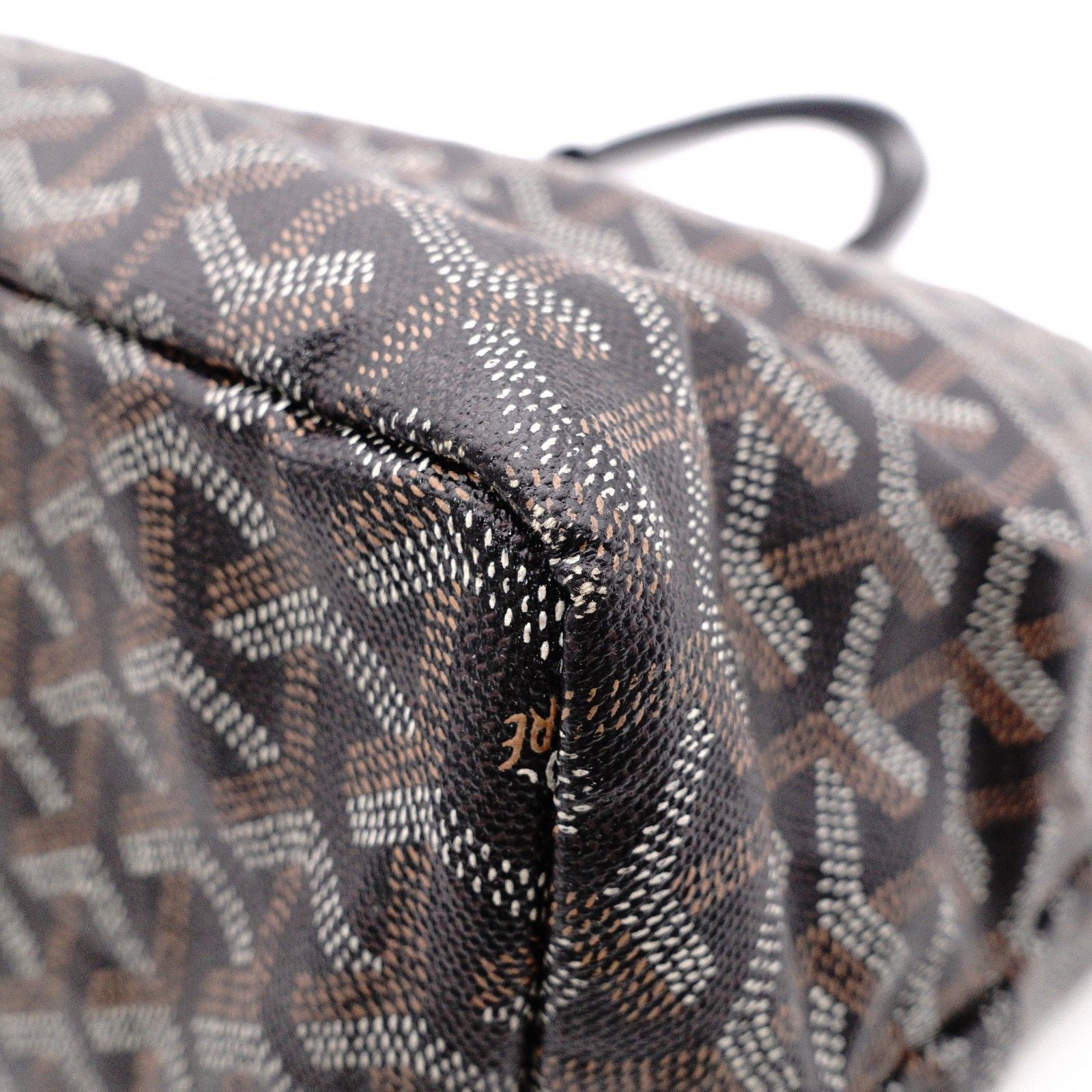 GOYARD ゴヤール サンルイ PM トートバッグ PVC レザー ブラック系