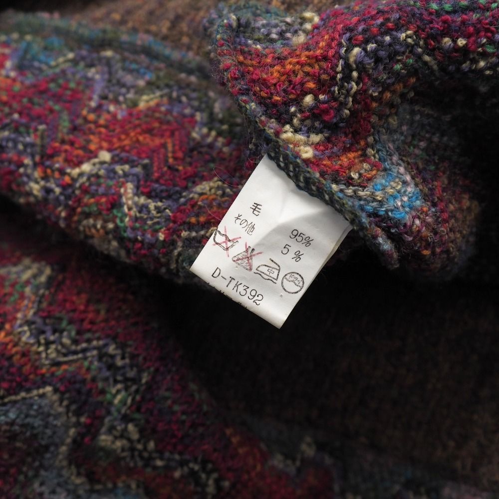 Missoni ミッソーニ ニット サイズ52 シェブロン柄 ジグザグ柄