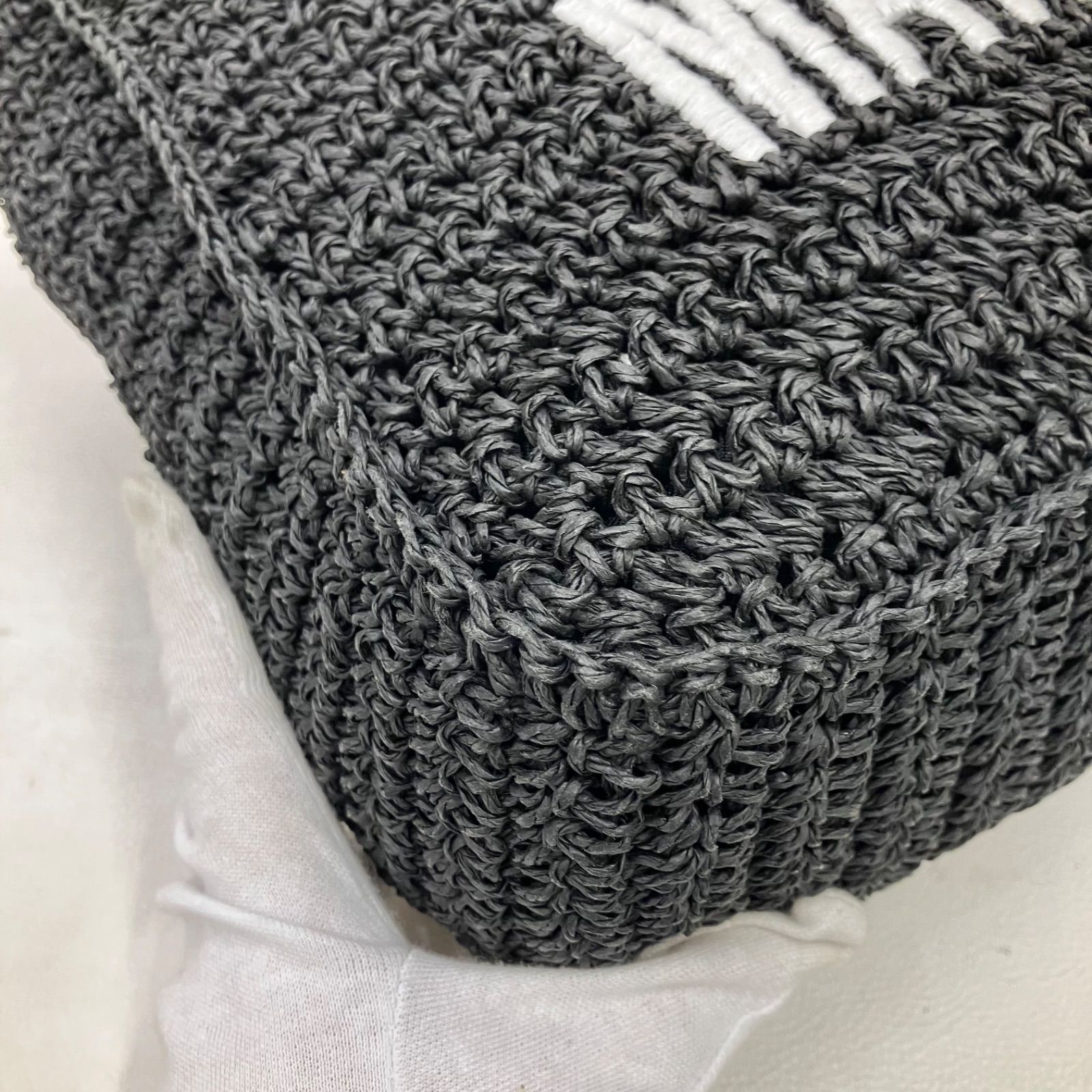 LILY BROWN×MARY QUANT ロゴ刺繍カゴバッグ トート ブラック LILY BROWN×MARY QUANTロゴ刺繍カゴバッグ BLK 【公式通販】
