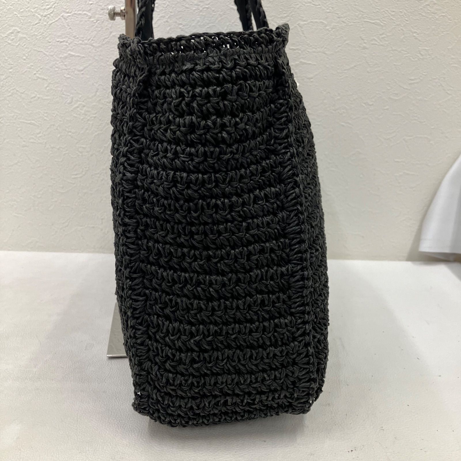LILY BROWN×MARY QUANT ロゴ刺繍カゴバッグ トート ブラック LILY BROWN×MARY QUANTロゴ刺繍カゴバッグ BLK 【公式通販】