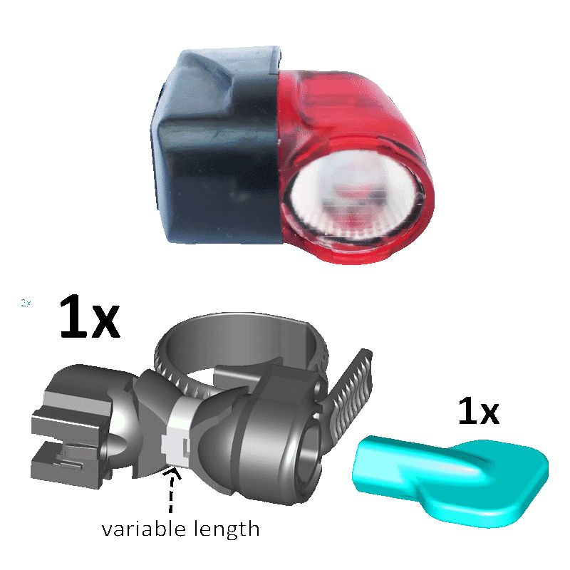 【最速発送】Magnic Light マグニックライト Microlight Disc Brake Rear 【自転車】【ライト】【充電不要】