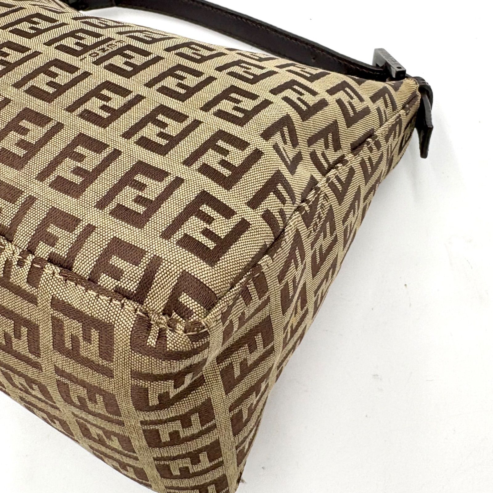 FENDI フェンディ ズッキーノ柄 アクセサリーポーチ ハンドバッグ