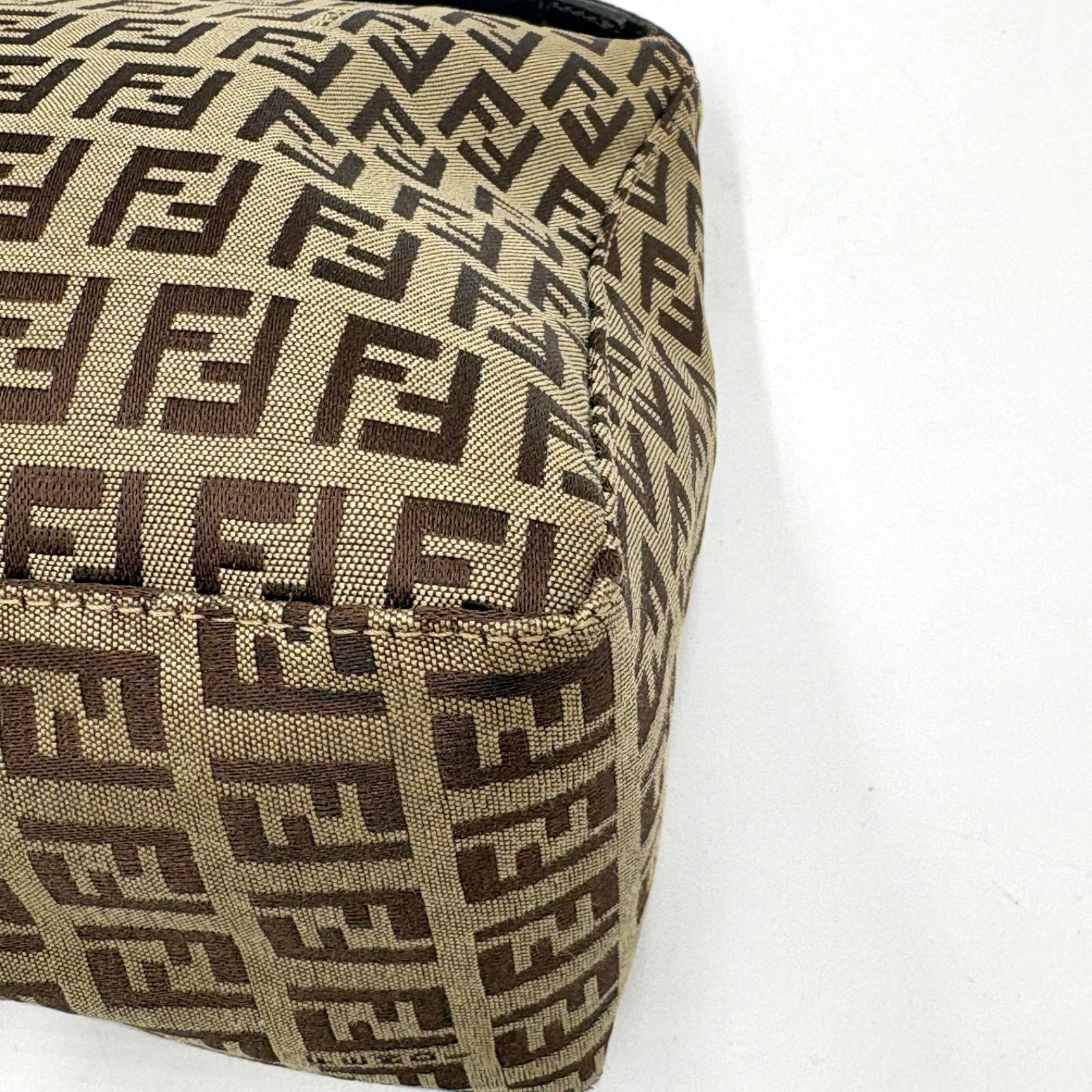 FENDI フェンディ ズッキーノ柄 アクセサリーポーチ ハンドバッグ 