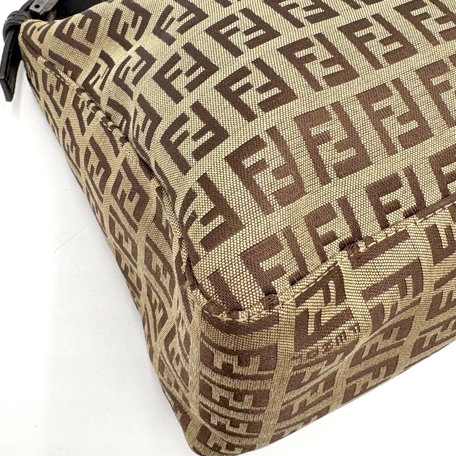 FENDI フェンディ ズッキーノ柄 アクセサリーポーチ ハンドバッグ