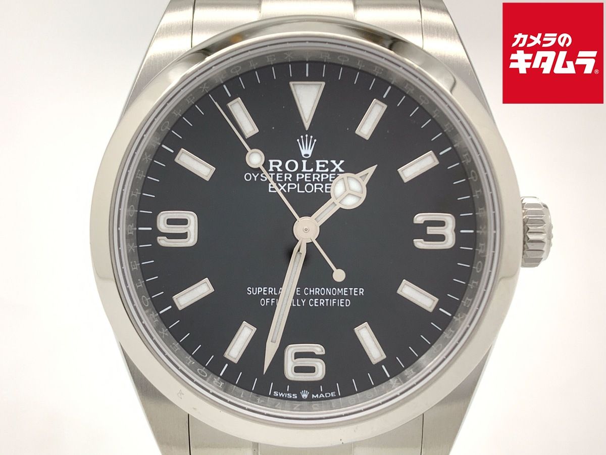 【中古】 【良品】 ロレックス(ROLEX) エクスプローラーI ブラック 124270 ステンレス 585,728円