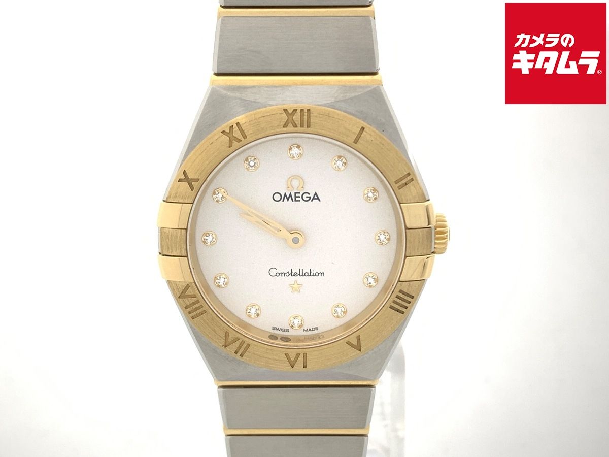 【中古】 【美品】 オメガ(OMEGA) コンステレーション マンハッタン シルバー 131.20.28.60.52.002 ステンレススティール/イエローゴールド 12Pダイヤ