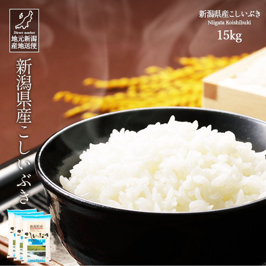 令和7年産 新潟産 新潟県産 こしいぶき 白米 15kg 産地直送