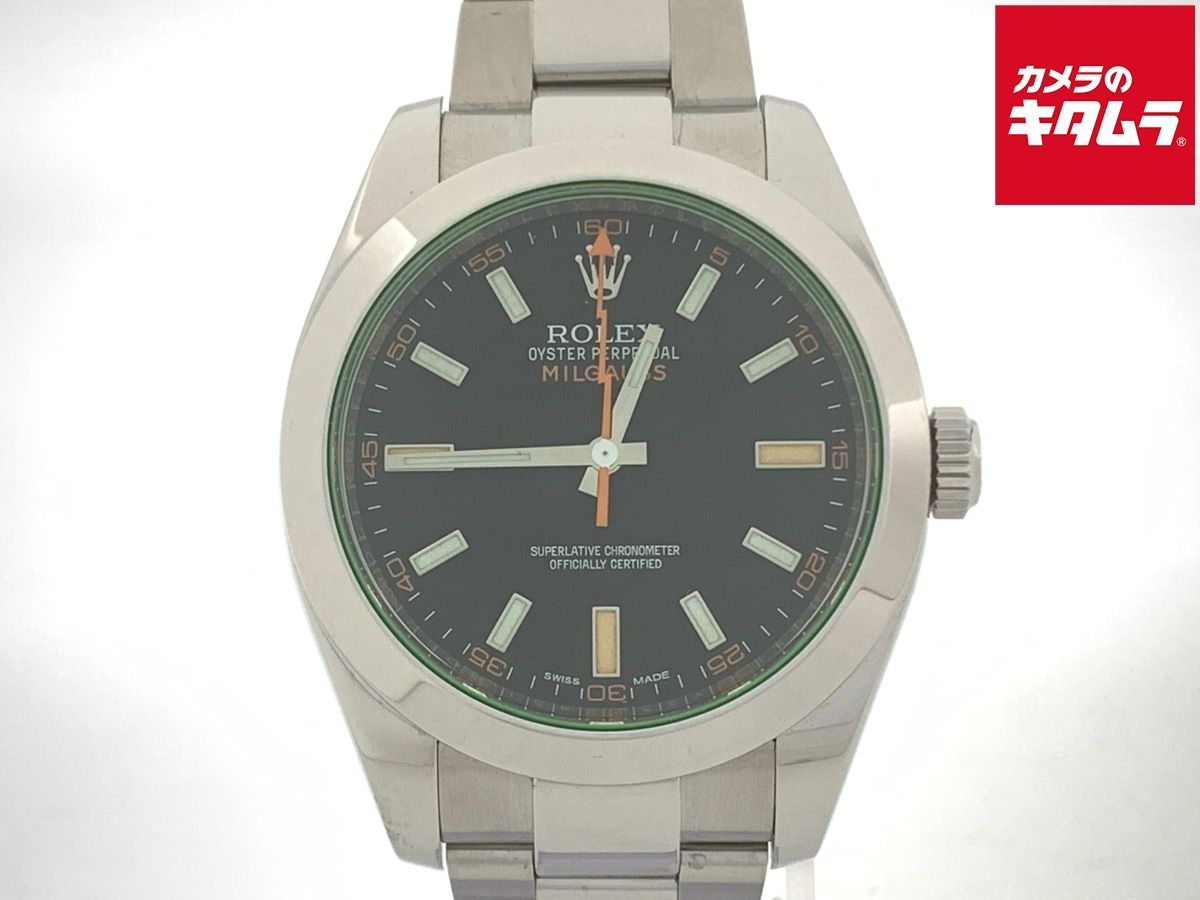 【中古】 【良品】 ロレックス(ROLEX) ミルガウス ブラック 116400GV ステンレス