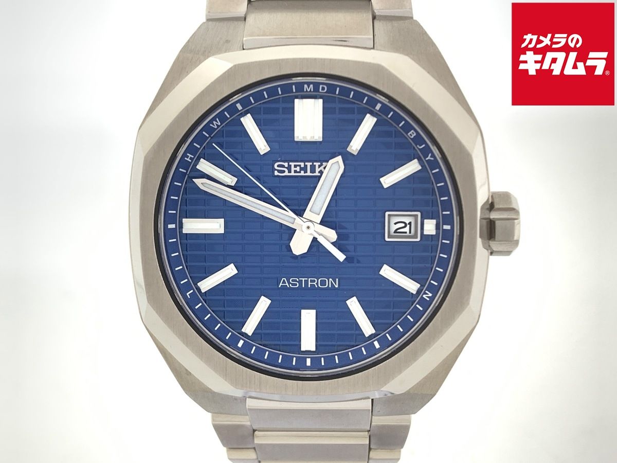 【中古】 【美品】 セイコー アストロン ネクスター ネイビー [ブルー系] SBXY061/7B72-0AF0 チタン