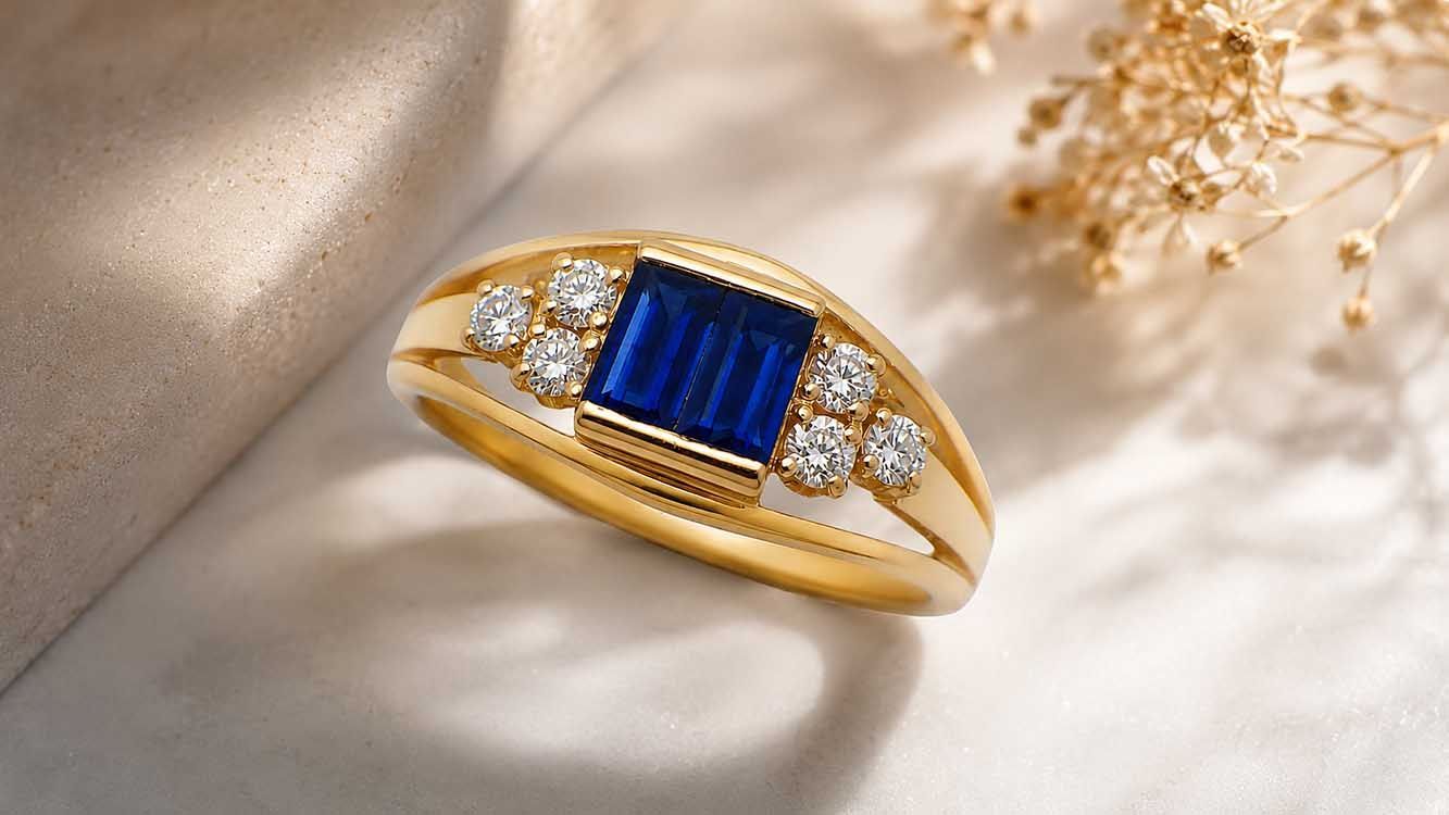 ミキモト K18 サファイア ダイヤモンドリング 3.67g 9.5号 Jewelry MIKIMOTO Sapphire0.55ct Dia0.14ct Ring