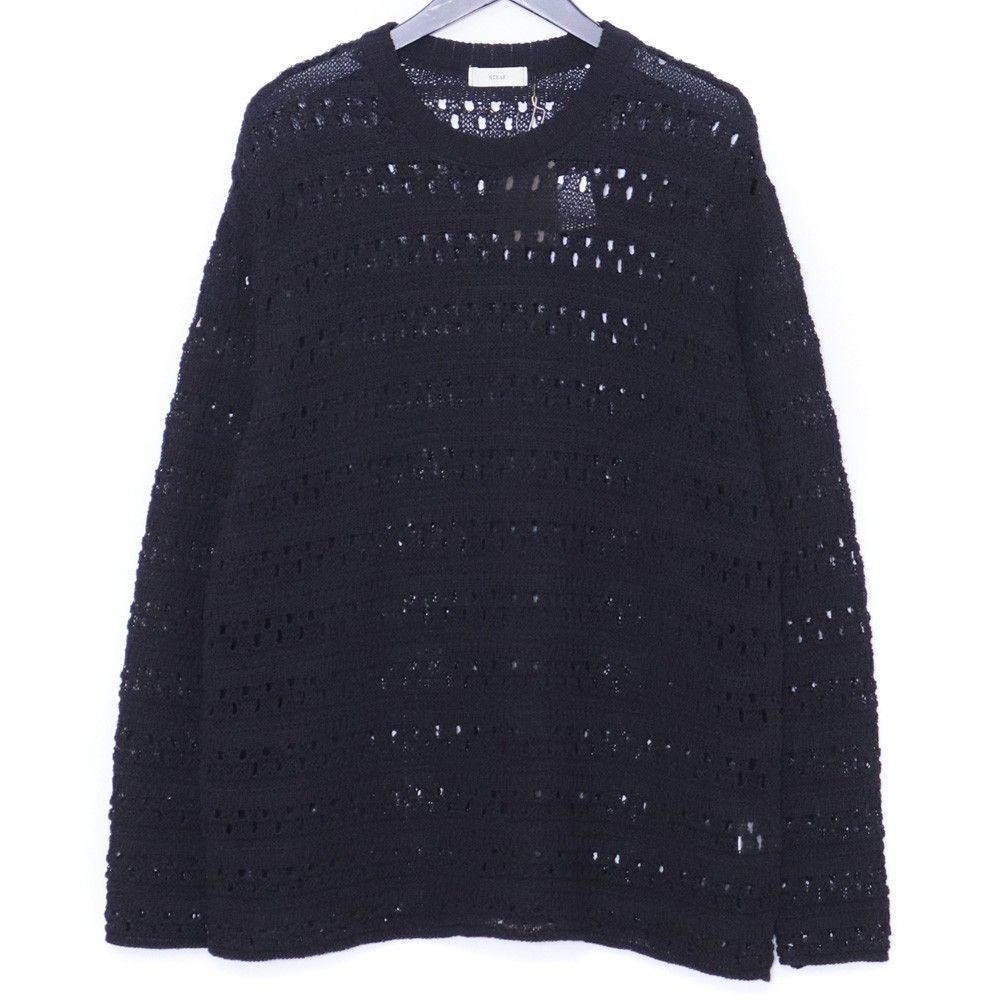 未使用 STEAF HOD CARRIER KNIT Mサイズ ブラック S26SS-K02