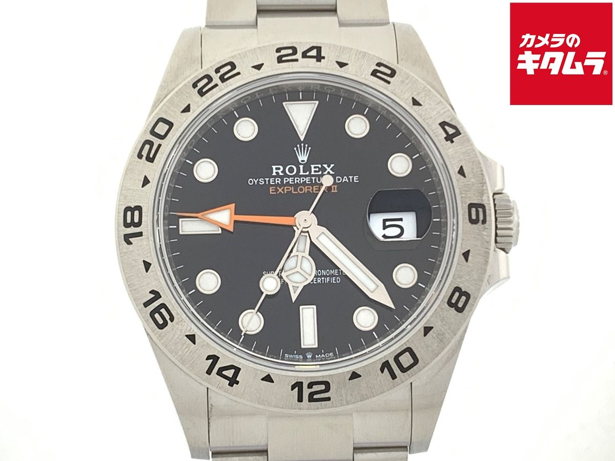 【中古】 【美品】 ロレックス(ROLEX) エクスプローラーII ブラック 226570 ステンレス