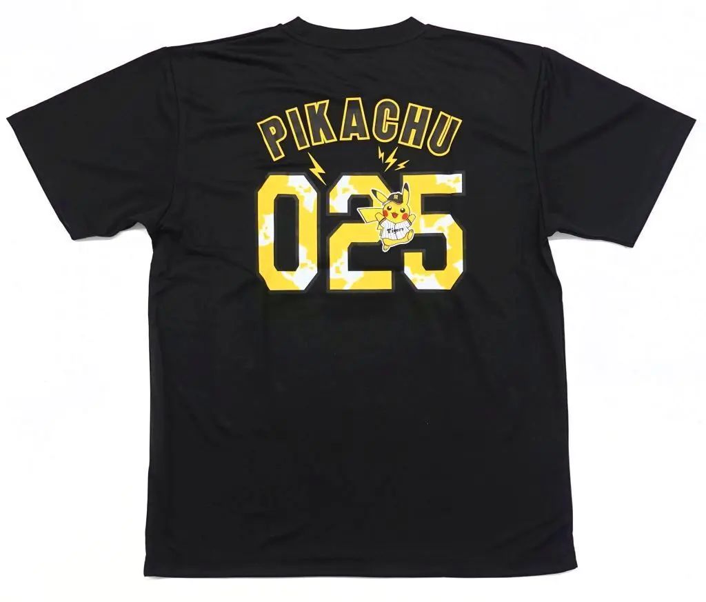 【中古】Tシャツ ピカチュウ#025 Tシャツ ブラック Lサイズ 「阪神タイガース×ポケモンベースボールフェスタ2026 ～30年の想いをボールに込めて～」