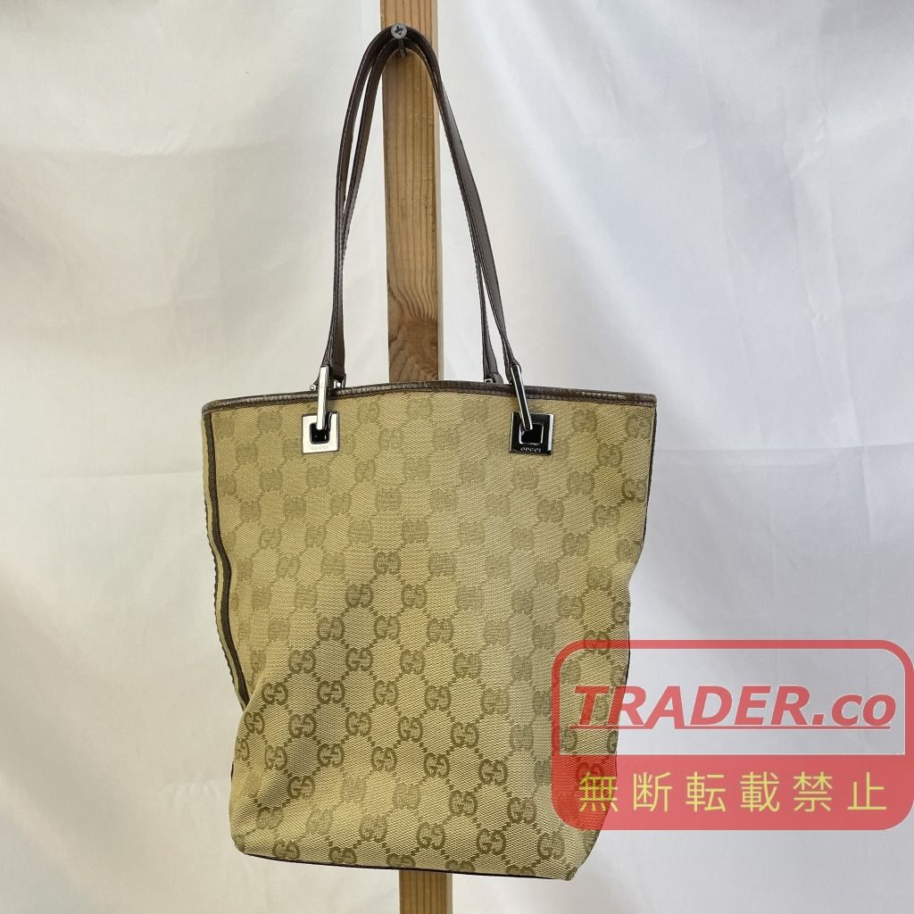 GUCCI ベージュ トートバッグ ※値下げ交渉応じます！ 01w-6636 グッチ GUCCI GGキャンバス トートバッグ ベージュ