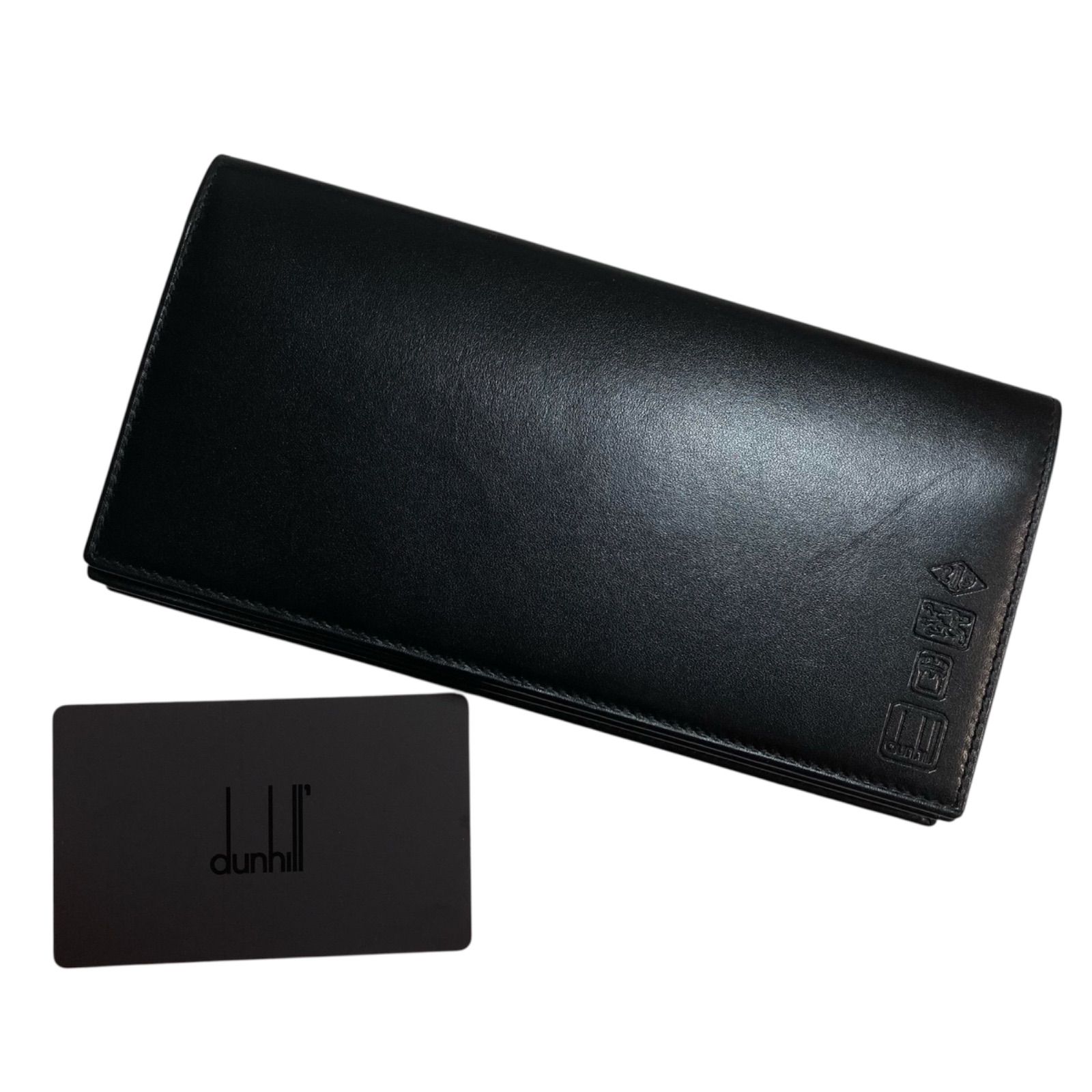 S-20 未使用・保管品 dunhill ダンヒル 財布 長財布 ブラック レザー 286-1-260410 56-17
