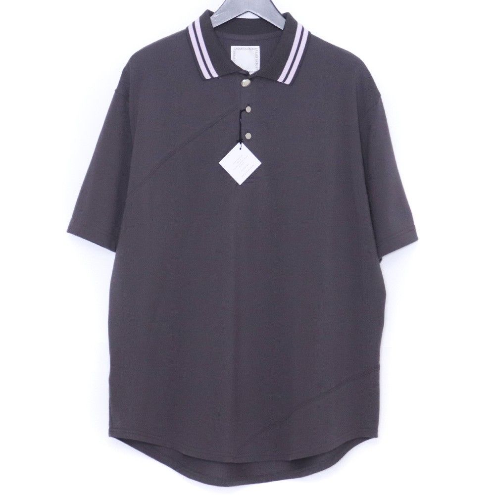 未使用 SASAKI SATORU SPIRAL CUT POLO サイズ46 チャコール SS26M-S3S012-108