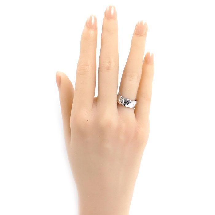 CHANEL シャネル K18WG ホワイトゴールド ココクラッシュ リング・指輪 J10570 10号 50 5.7g レディース 中古 美品