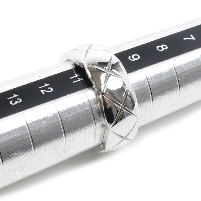CHANEL シャネル K18WG ホワイトゴールド ココクラッシュ リング・指輪 J10570 10号 50 5.7g レディース 中古 美品