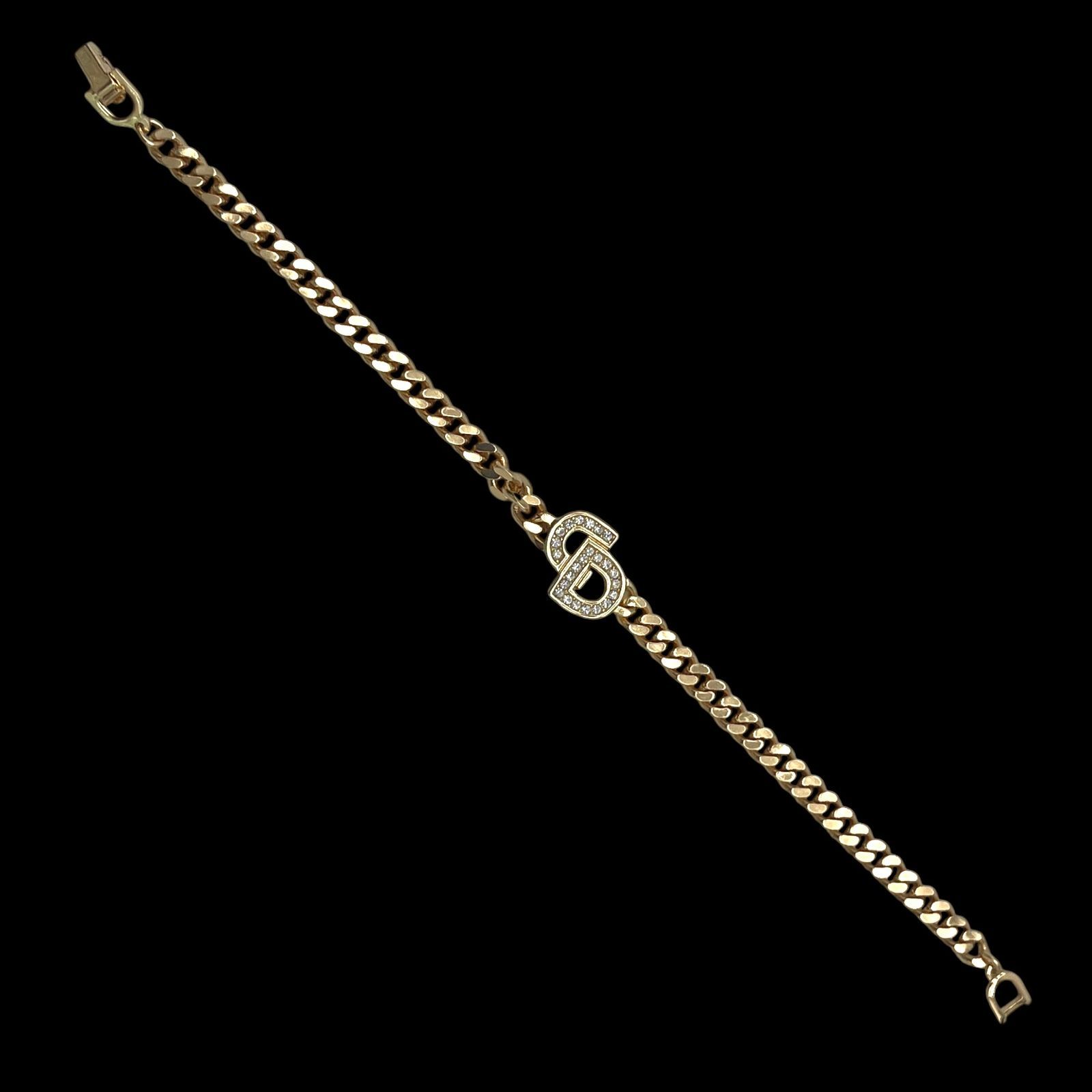 希少 Christian Dior クリスチャンディオール ブレスレット CDロゴ