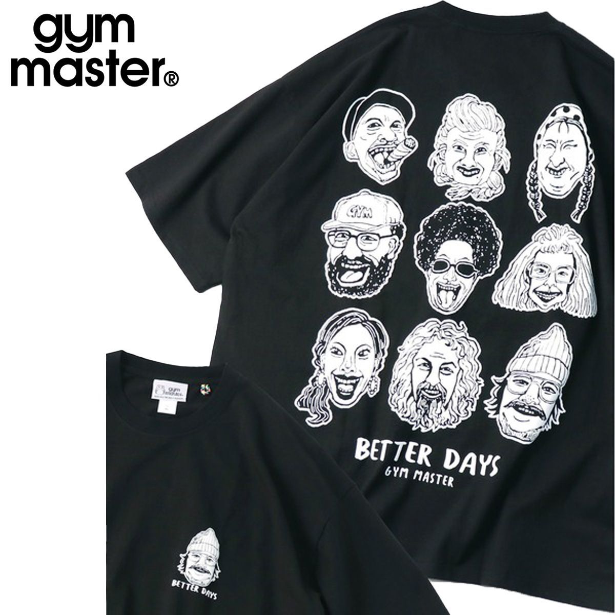 gym master ジムマスター 7.4oz BETTER DAYS ビッグTEE｜発泡プリント