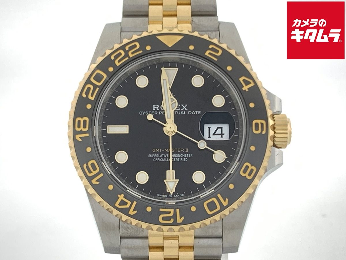 【中古】 【新品同様】 ロレックス(ROLEX) GMTマスターII ブラック 126713GRNR ステンレス/イエローゴールド JB 1,404,312円