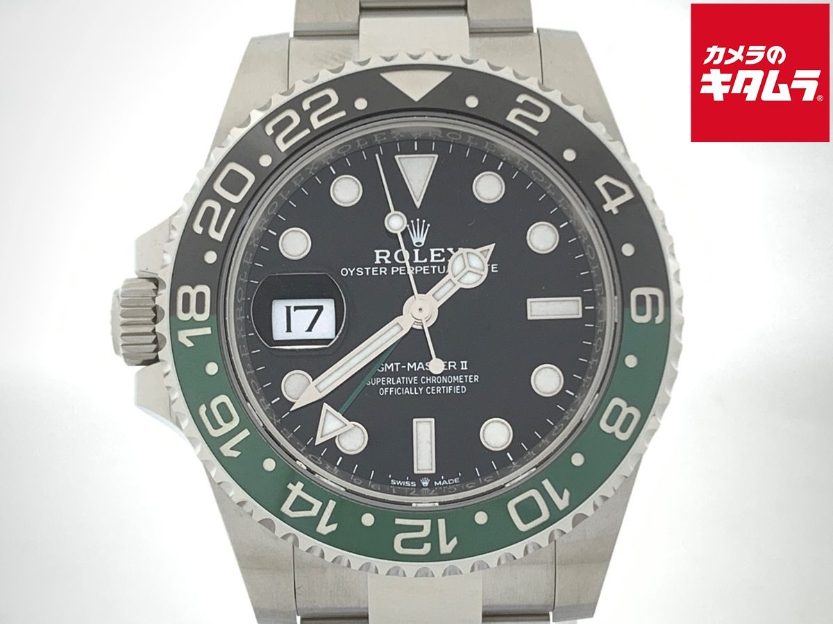 【中古】 【新品同様】 ロレックス(ROLEX) GMTマスターII ブラック 126720VTNR ステンレス OB