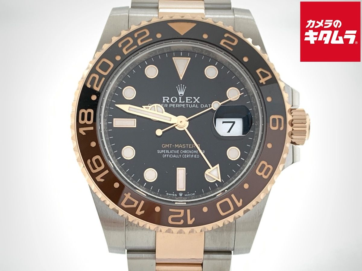 【中古】 【新品同様】 ロレックス(ROLEX) GMTマスターII ブラック 126711CHNR ステンレス/ローズゴールド OB ブラック/ブルーベゼル