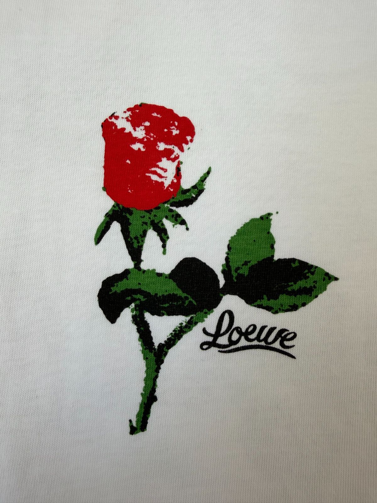 LOEWE ロエベ 22SS Graphic Tシャツ ローズ バックプリント M 美品