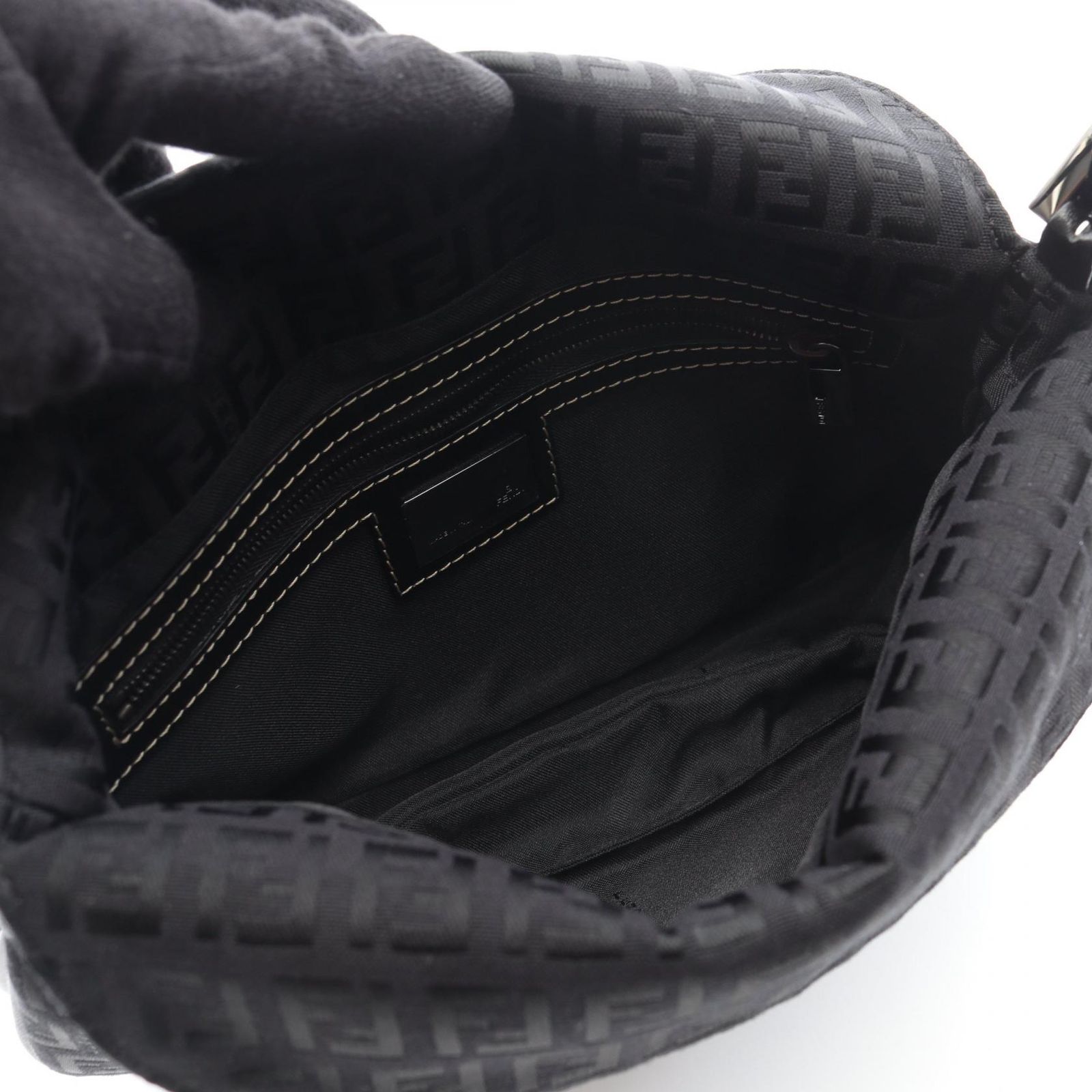 フェンディ FENDI ハンドバッグ ズッキーノ ブラック キャンバス