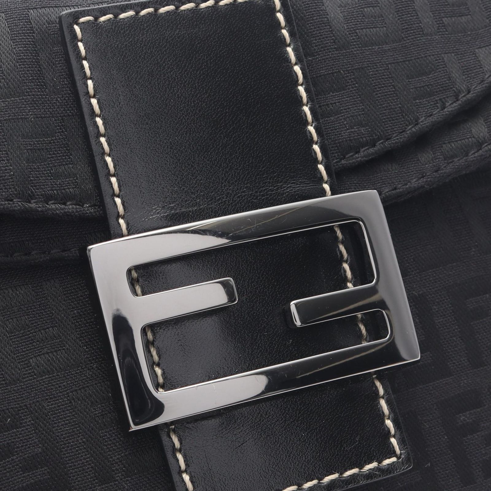 フェンディ FENDI ハンドバッグ ズッキーノ ブラック キャンバス