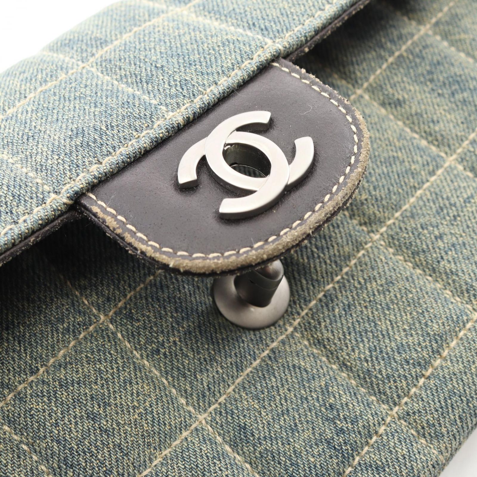 シャネル CHANEL ショルダーバッグ チョコバー A15316 インディゴ