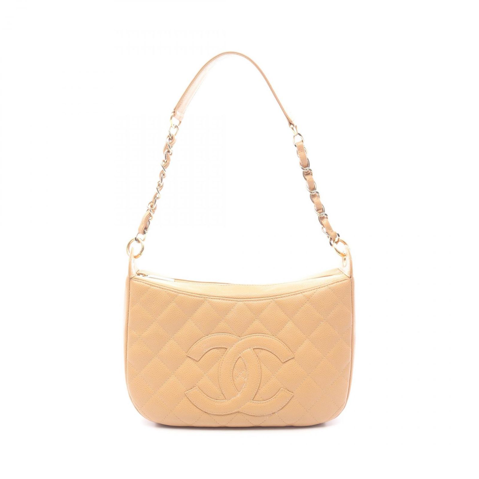シャネル CHANEL ショルダーバッグ マトラッセ A20993 ベージュ キャビアスキン(グレインドカーフ) マトラッセ ココマーク ショルダーバッグ レディース Used A