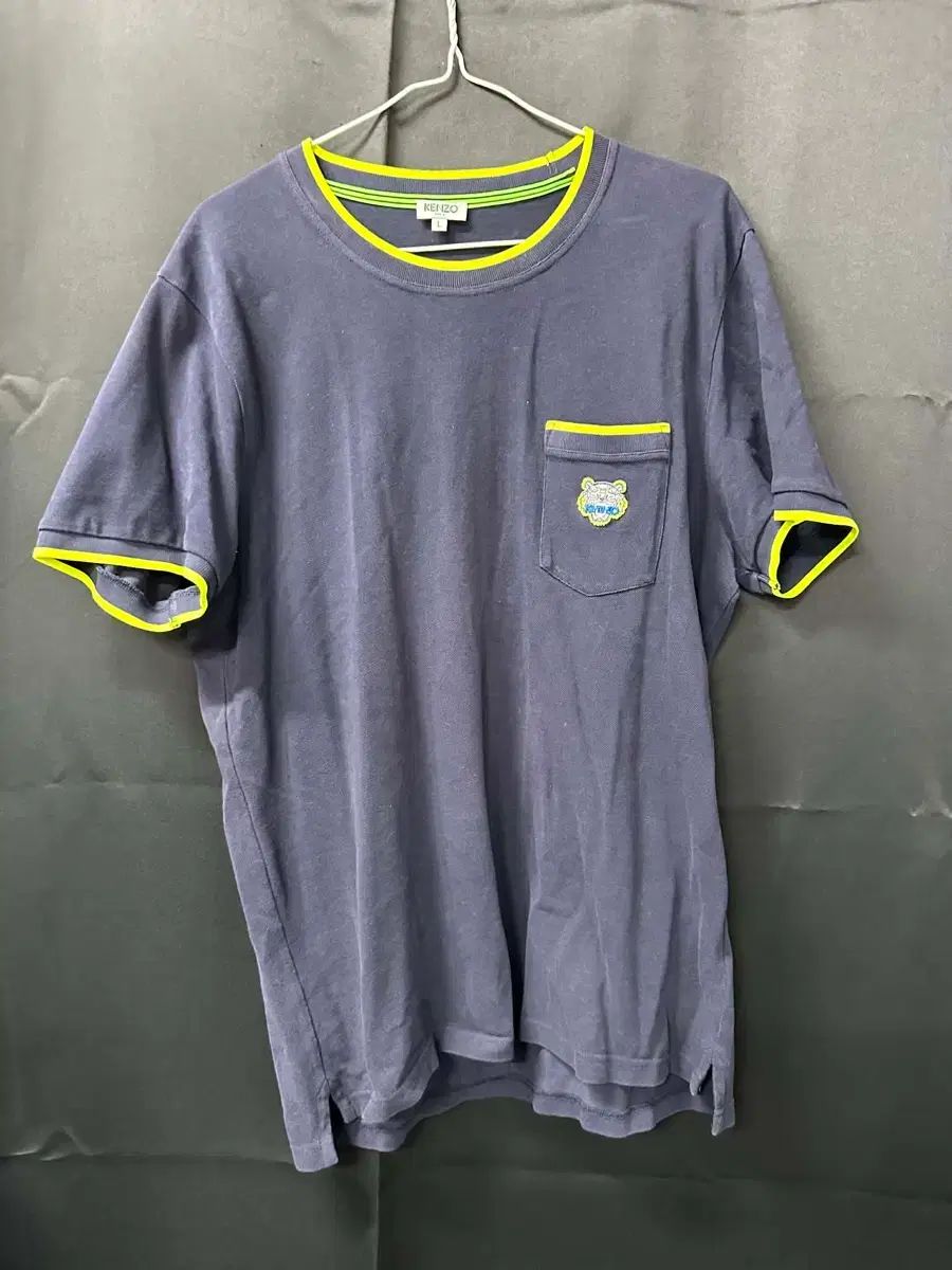KENZO タイガー 刺繍 ポケット 半袖Tシャツ