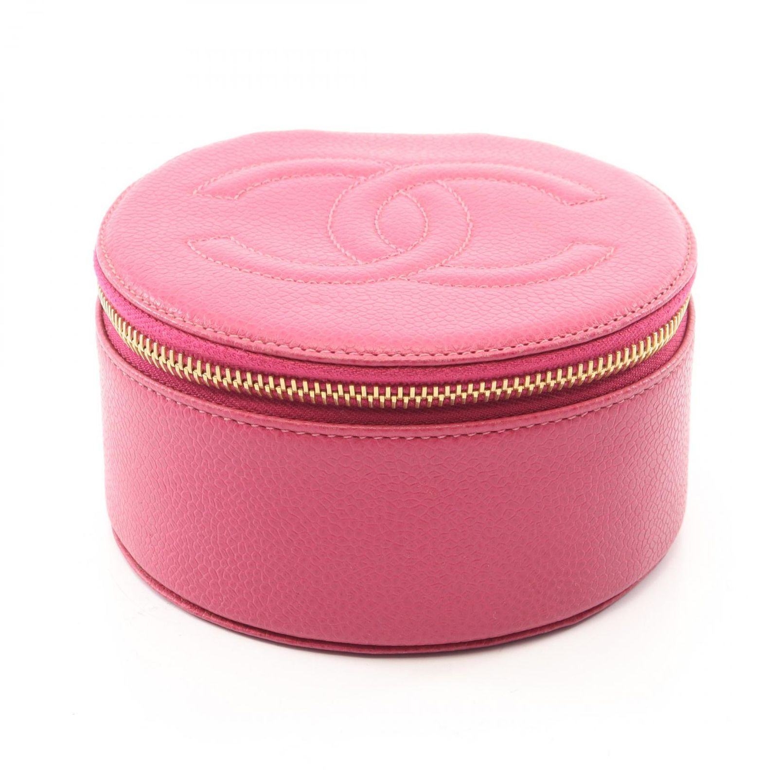 シャネル CHANEL ココマーク ジュエリーケース マゼンダ キャビア