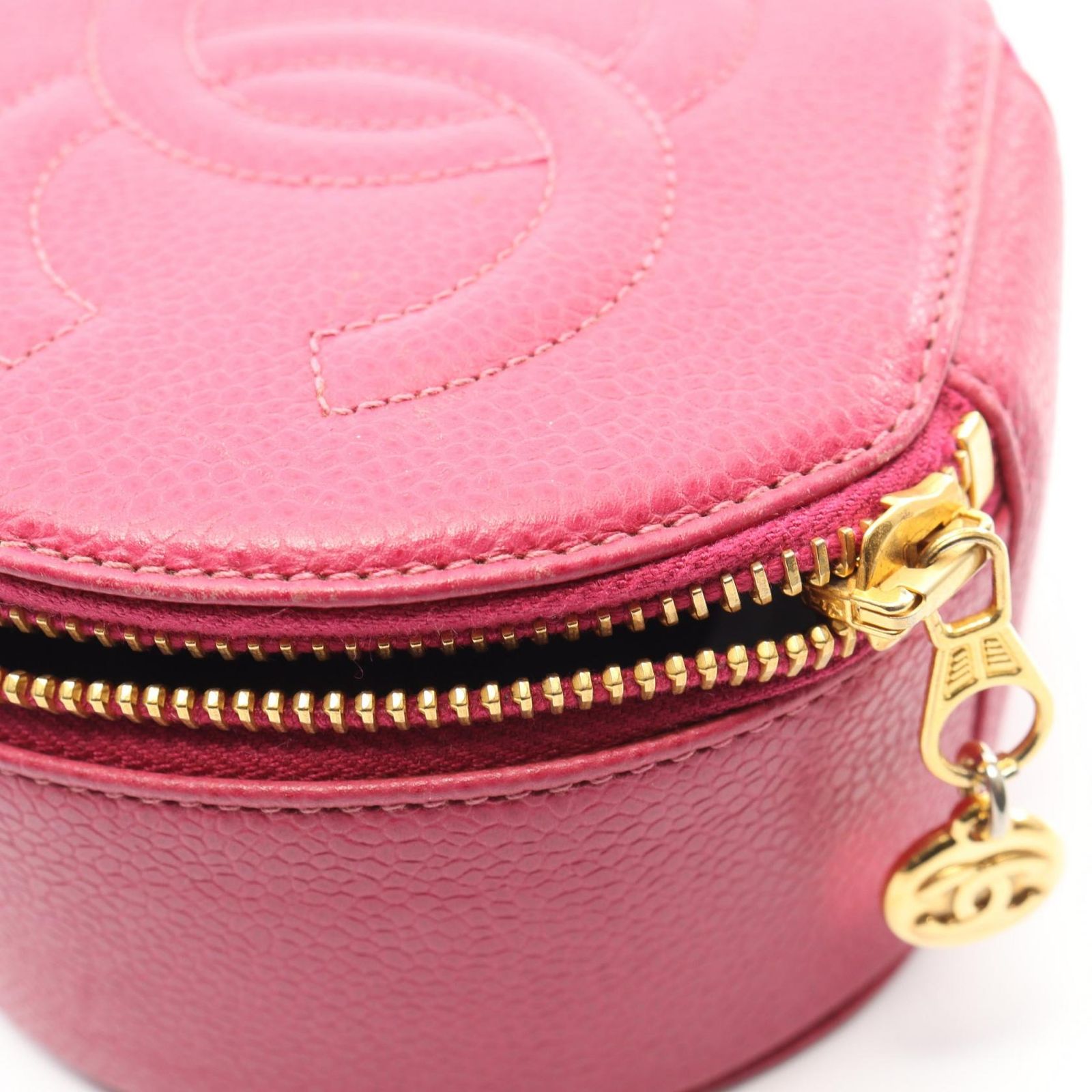 シャネル CHANEL ココマーク ジュエリーケース マゼンダ キャビア