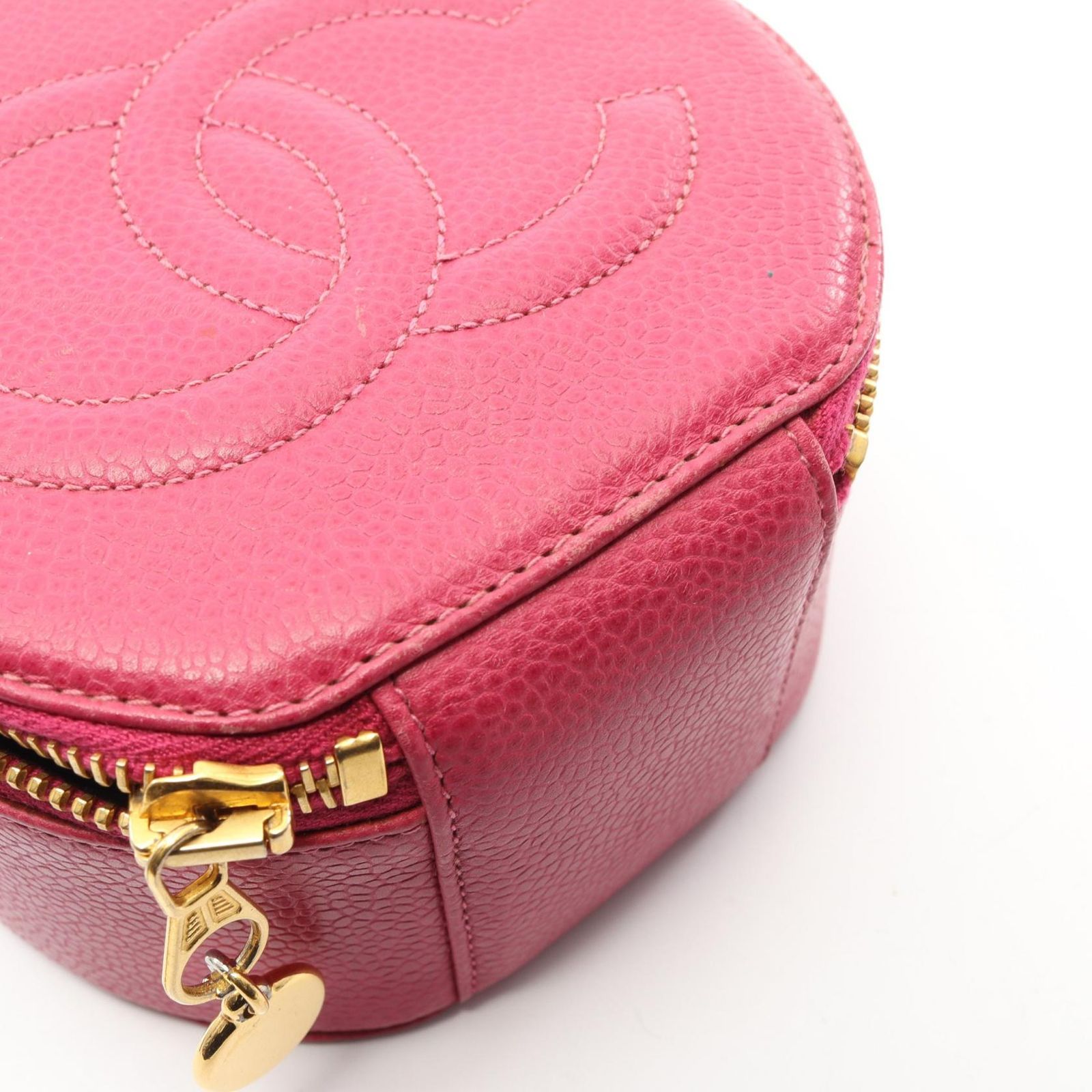 シャネル CHANEL ココマーク ジュエリーケース マゼンダ キャビア