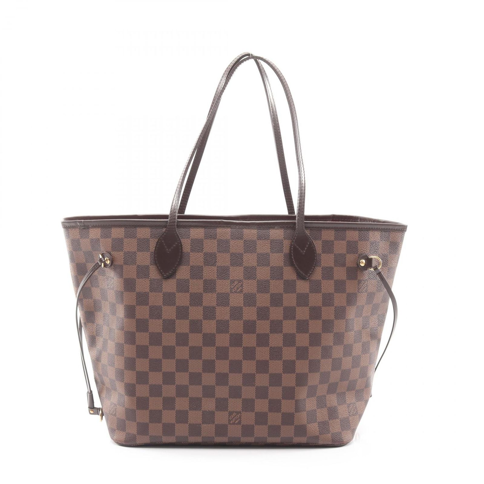 ルイ・ヴィトン LOUIS VUITTON トートバッグ ネヴァーフルMM ダミエエベヌ N51105 PVCコーティングキャンバス レザー ネヴァーフルMM レディース Used B